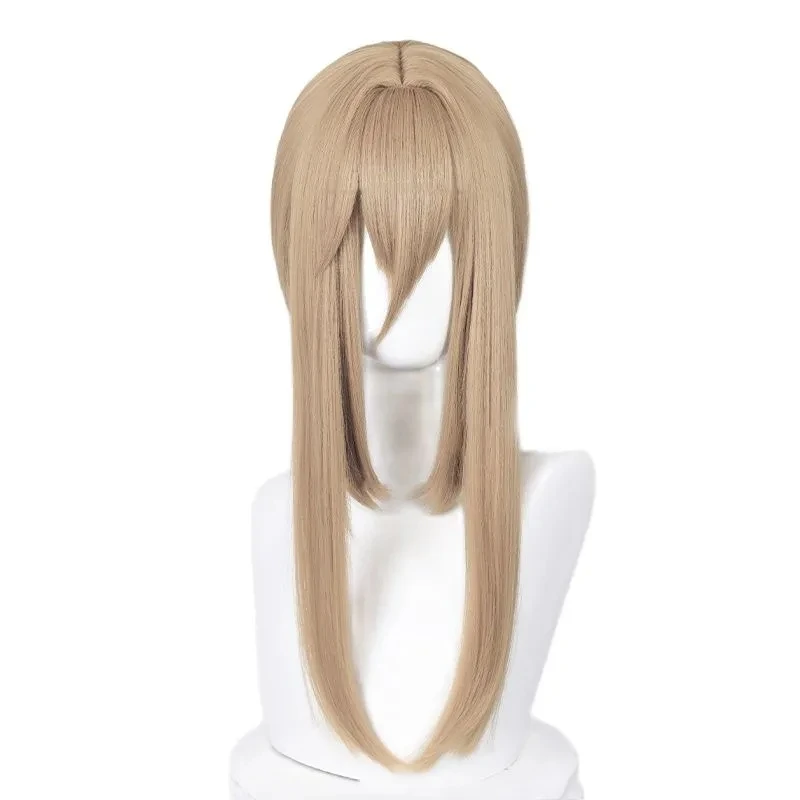 Game Honkai Impact 3 Aponia Cosplay Wig Linen Brown Long Braid Hair Heat Resistant Synthetic Halloween Party Accessories Props