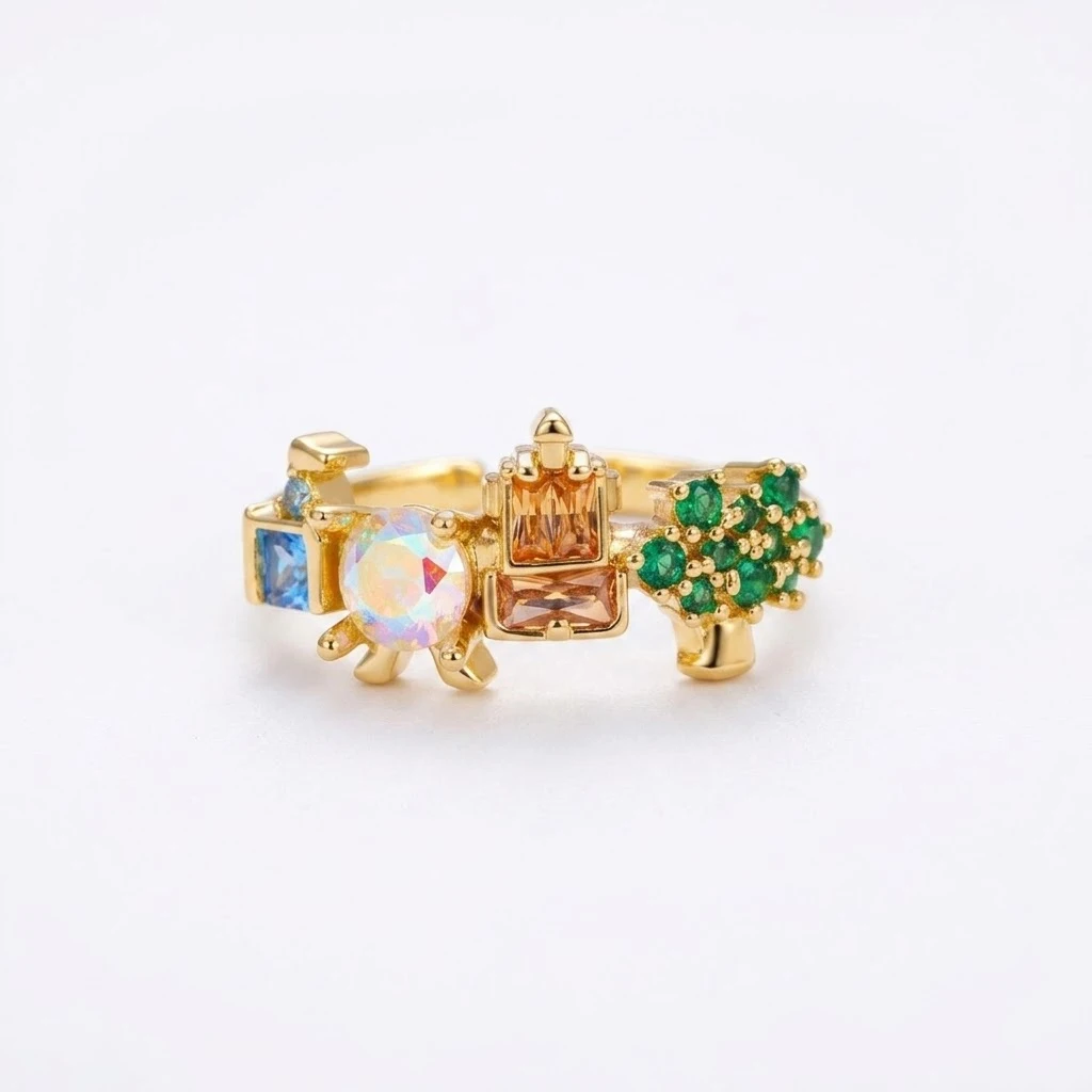 Exquisite Cute Amusement Park Stud Earrings for Women