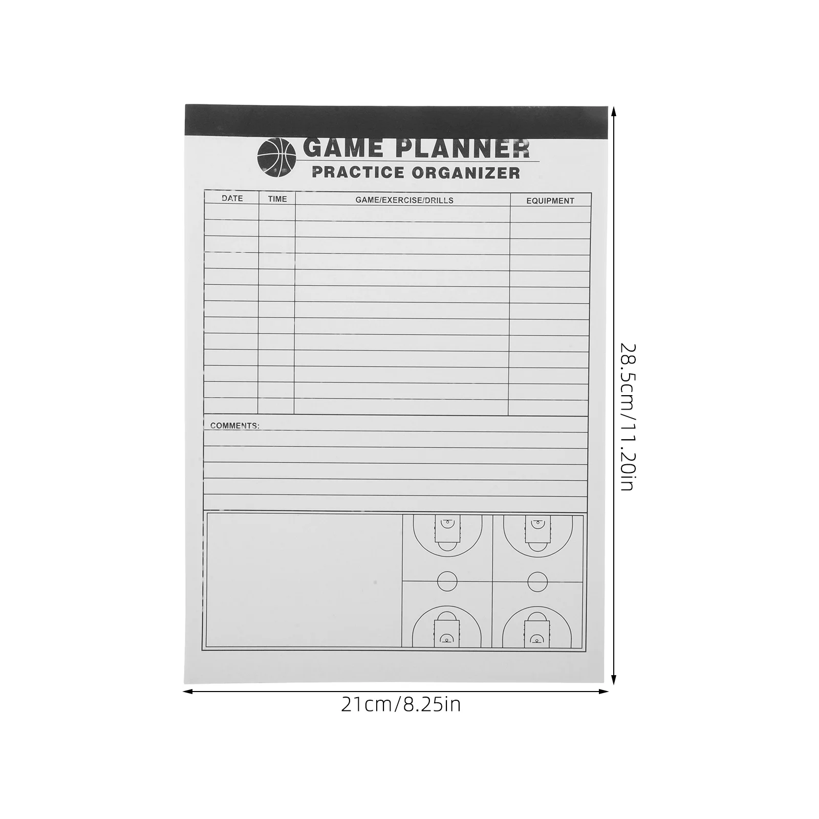 Basketball Record Book Score Records for Scorekeeping Supplies Scorebook Notebook Softball