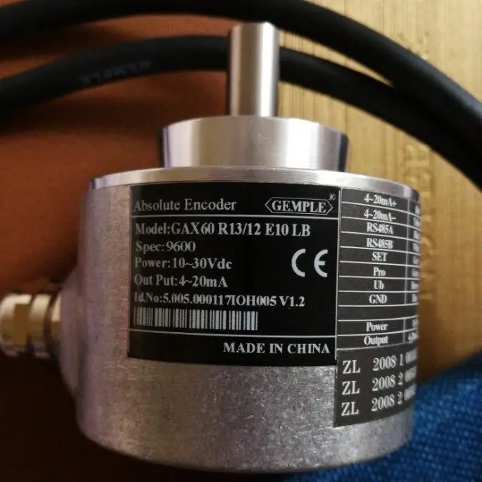 Analog signal 4~ 20mA and digital RS485 dual output GAX60R13/multi-turn absolute encoder