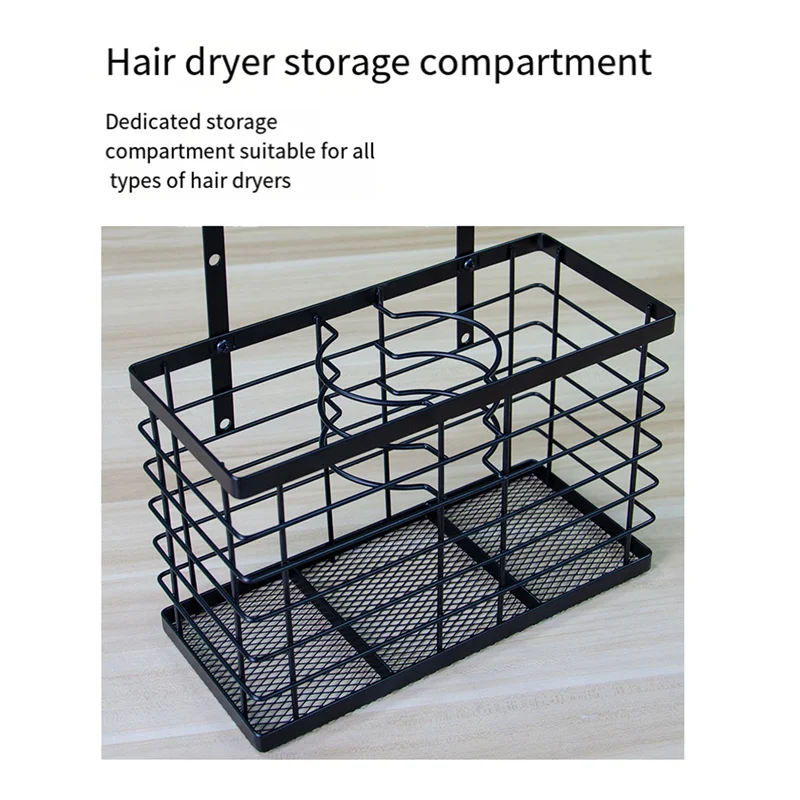 

G6-1 PCS Blow Dryer Holder /Hair Dryer Holder Cabinet Door, Bathroom Organizer Hair Care Storage Basket