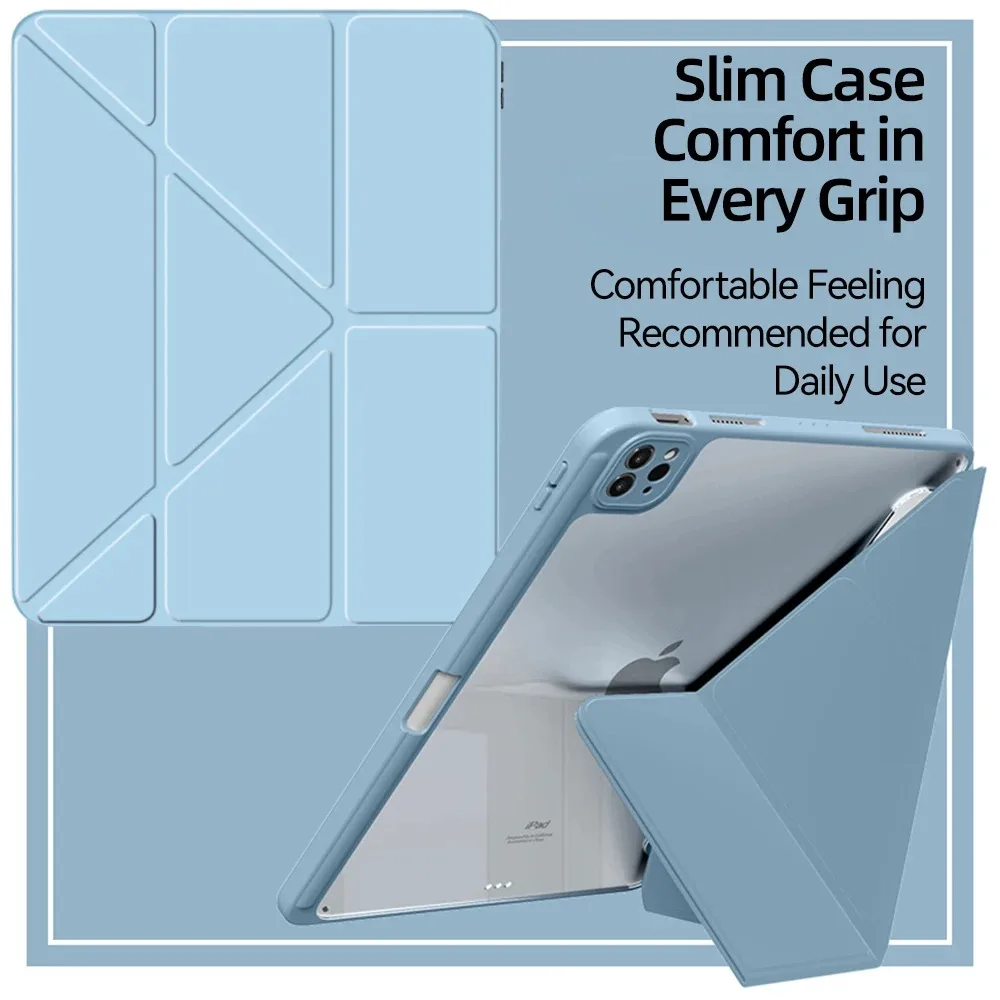 حافظة لجهاز iPad Air 11 لعام 2025 حافظة iPad 10th الجيل 11th A16 9th غطاء Gen iPad Pro11 4 5 10.9in 12.9 M2 M3 M4 حافظة أقلام رصاص