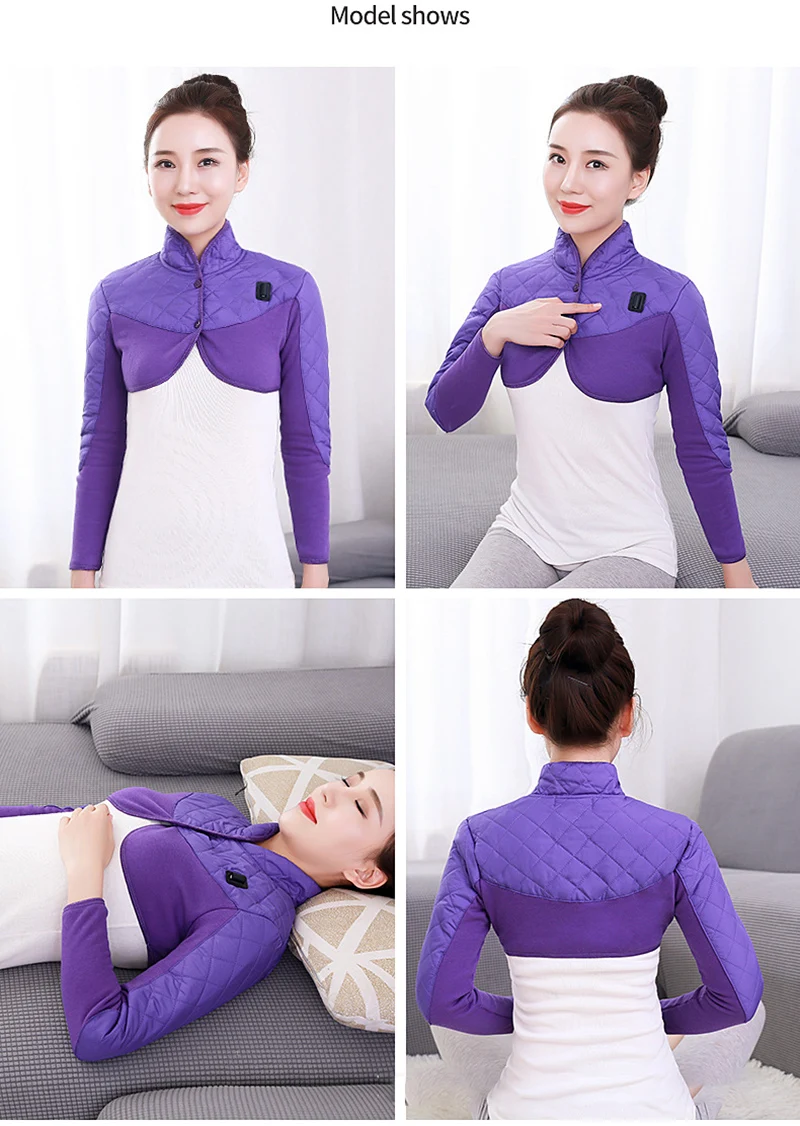 Fever Clothing Neck Shoulder Arm Warm Compress Heating Shoulder Cold Protection Electric Heating Sleeping Vest Portable Ladies