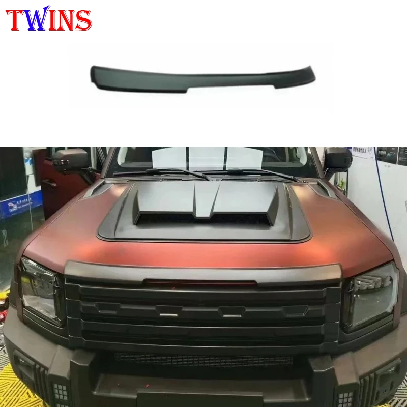 

Car ABS Matte Black Front Sand Block Machine Modified City Hunter Car Exterior Accessories Fit for JETOUR Traveler T2 2023-2024