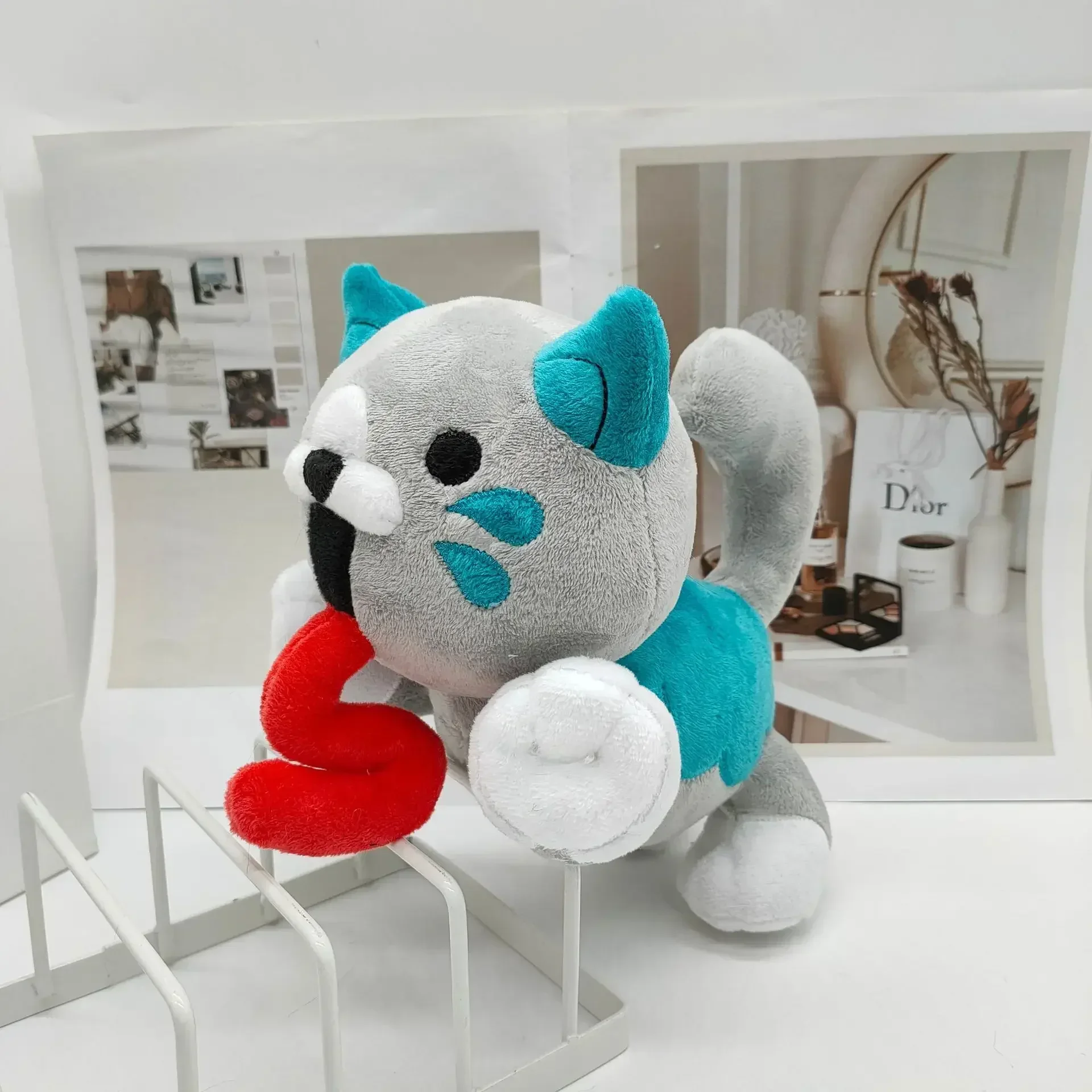22cm Poppy Playtime New Candy Cat Plush Toys Cute Soft Stuffed Dolls For Kid Birthday Christmas Gift