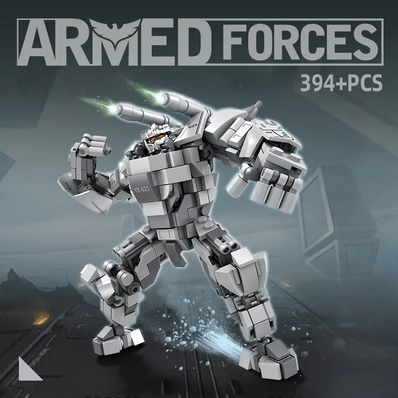 DIY mechanisch boksen Mecha 3D-modelblokspeelgoed - Geniet van de spanning van de strijd, eenvoudige montage, ideale cadeaus voor zowel jongens als meisjes