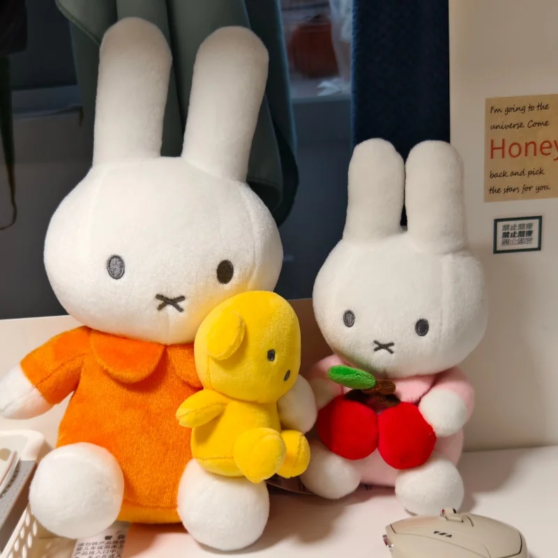 VIPO x Miffy Miffy Bunny Plush Toy Pendant Cute Fruit Carrot Stuffed Plush Doll Keychain Collectible Gift for Kids