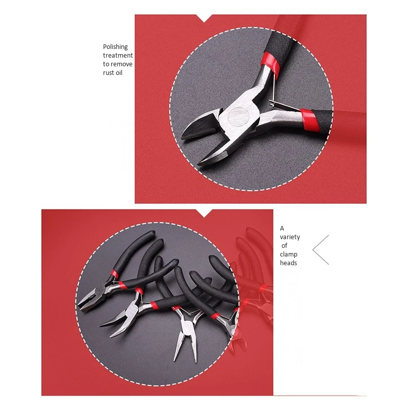 【Najlepsze wybory】Mini szczypce do biżuterii Narzędzie DIY odpowiednie do ręcznie robionych akcesoriów do naprawy koralików