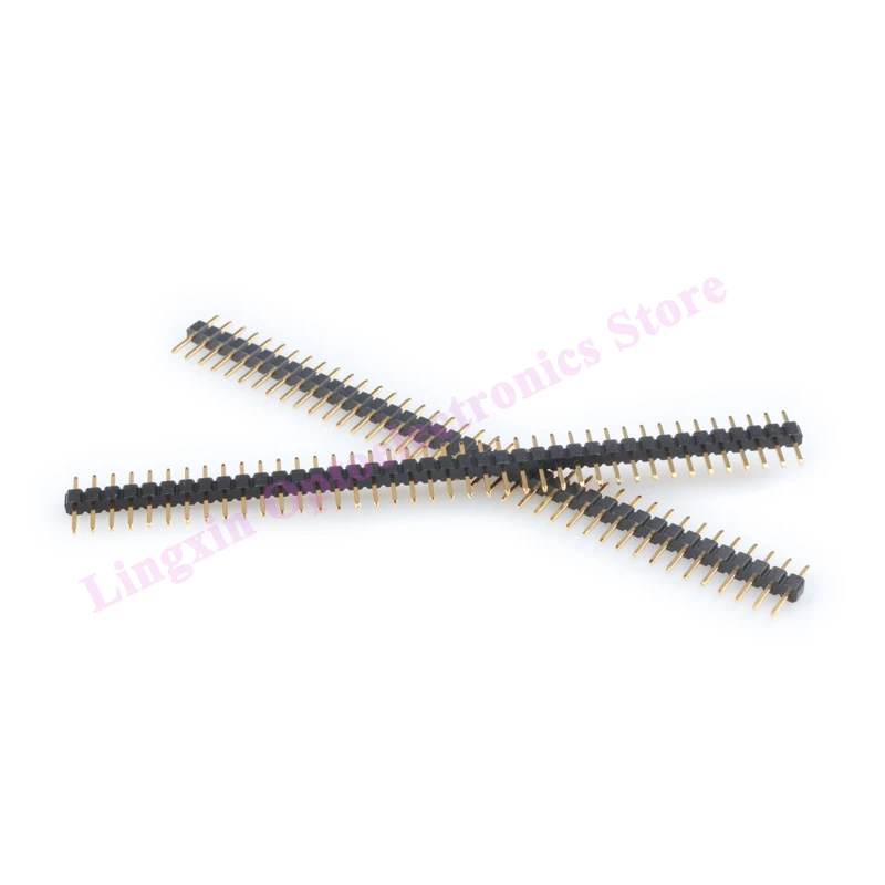 10 Stuks Pitch 2.0Mm 1X40P 2X40 Pin Enkele Rij Dubbele Rij Rechte Pin Header Vergulde 3U Pcb panel Connector Mannelijke Pin