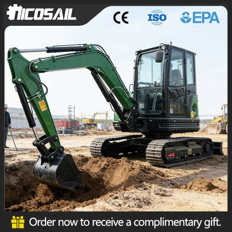 

3 Ton Mini Excavator with Cab and Kubota Engine for EU Market and Construction Work