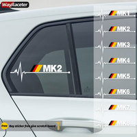 Reflective Body Vinyl German Flag Style Car Window Stickers For Volkswagen VW Golf MK1 MK2 MK3 MK4 MK5 MK6 MK7 MK8 Accessories