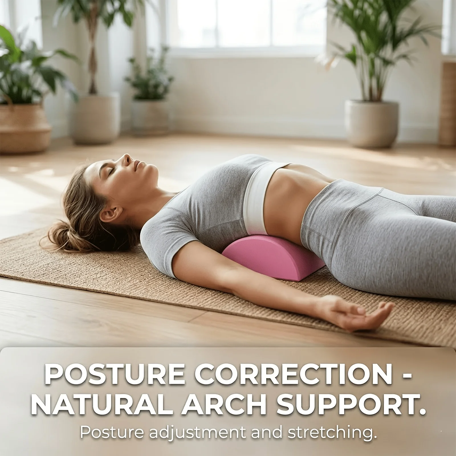 1/2 Pcs Non-Slip Yoga Block Half Round Stretching Brick, Home Fitness Additions for Balance, Ballet, and Gymnastics Training