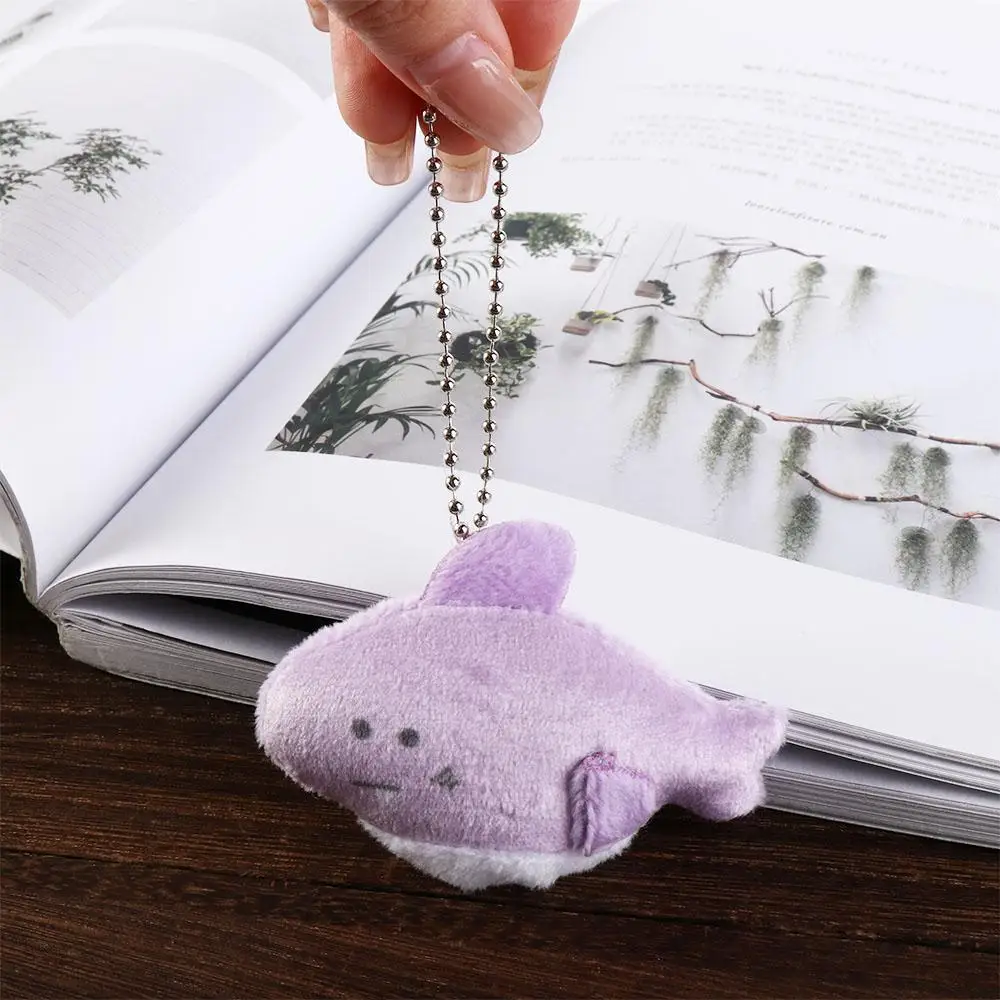 Peluches d'aquarium de dessin animé mignon, pendentif requin, poisson écolo, jouets porte-clés en peluche, décor de sac à dos de style japonais