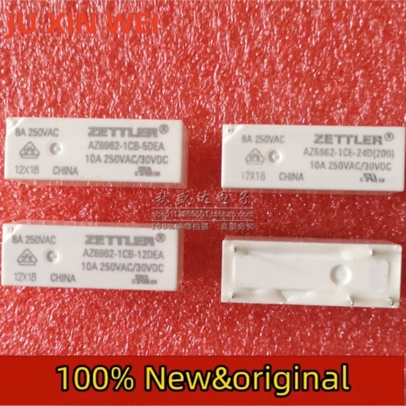 AZ6962-1CE-24DE 12DE 5ED Seidler 5 feet Set of DC electromagnetic relay 8A250VAC