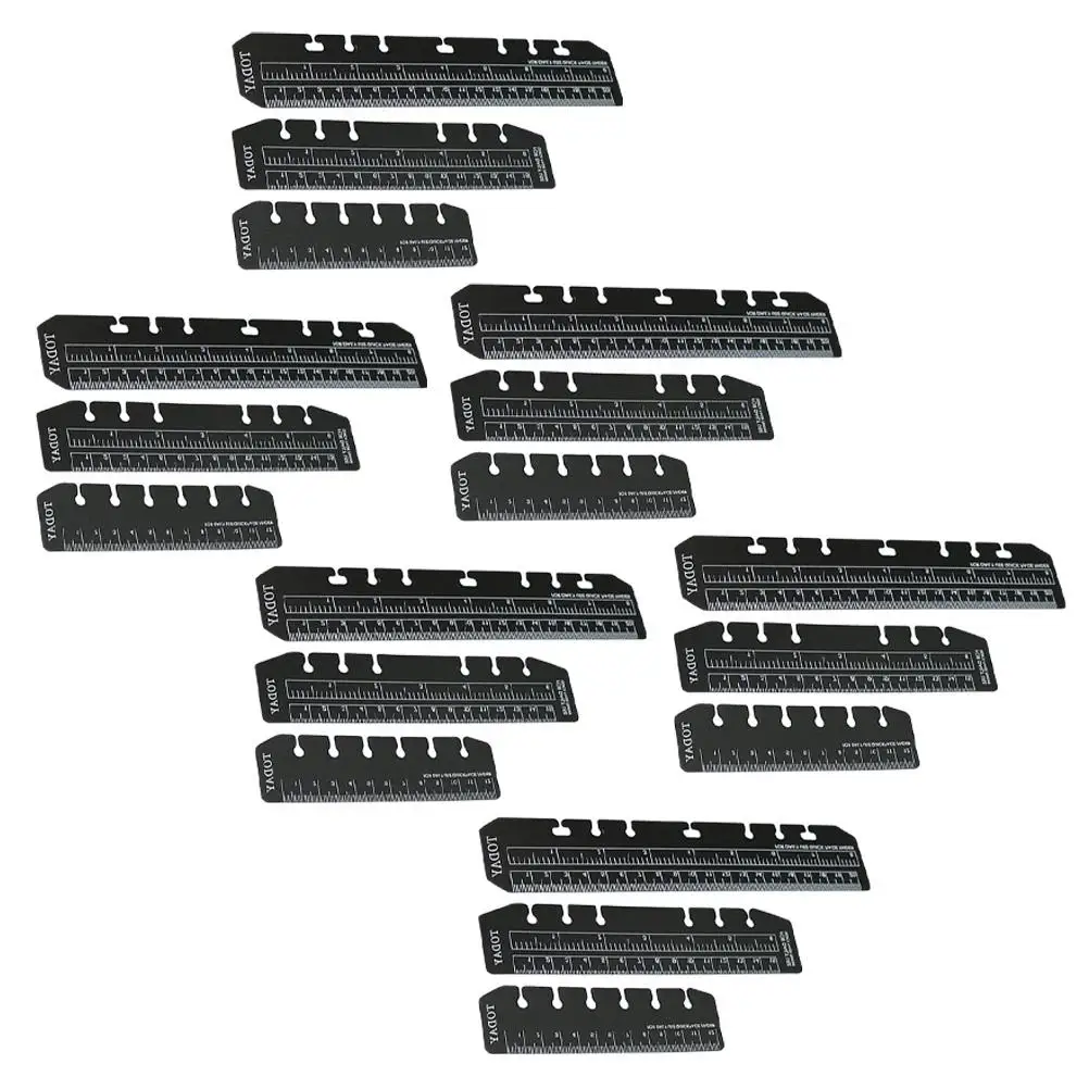 

18 Pcs Bookmark Ruler Plastic Tabs Clear PVC Lightweight Portable School Supplies Student Notebook Accessories