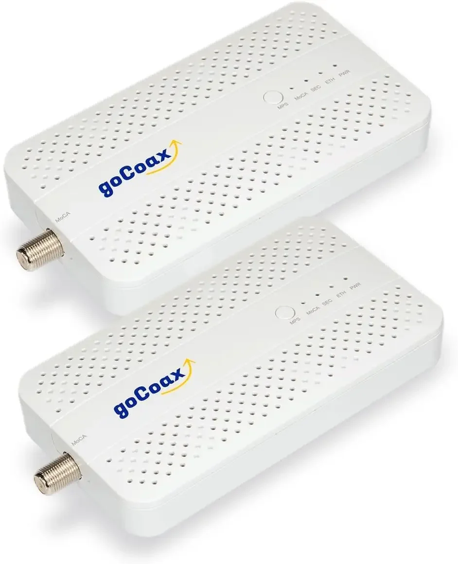 2.5 Adapter with 2.5GbE Ethernet Port. MoCA 2.5. 1x 2.5GbE Port. Provide 2.5Gbps Bandwidth with existing coaxial Cables. White