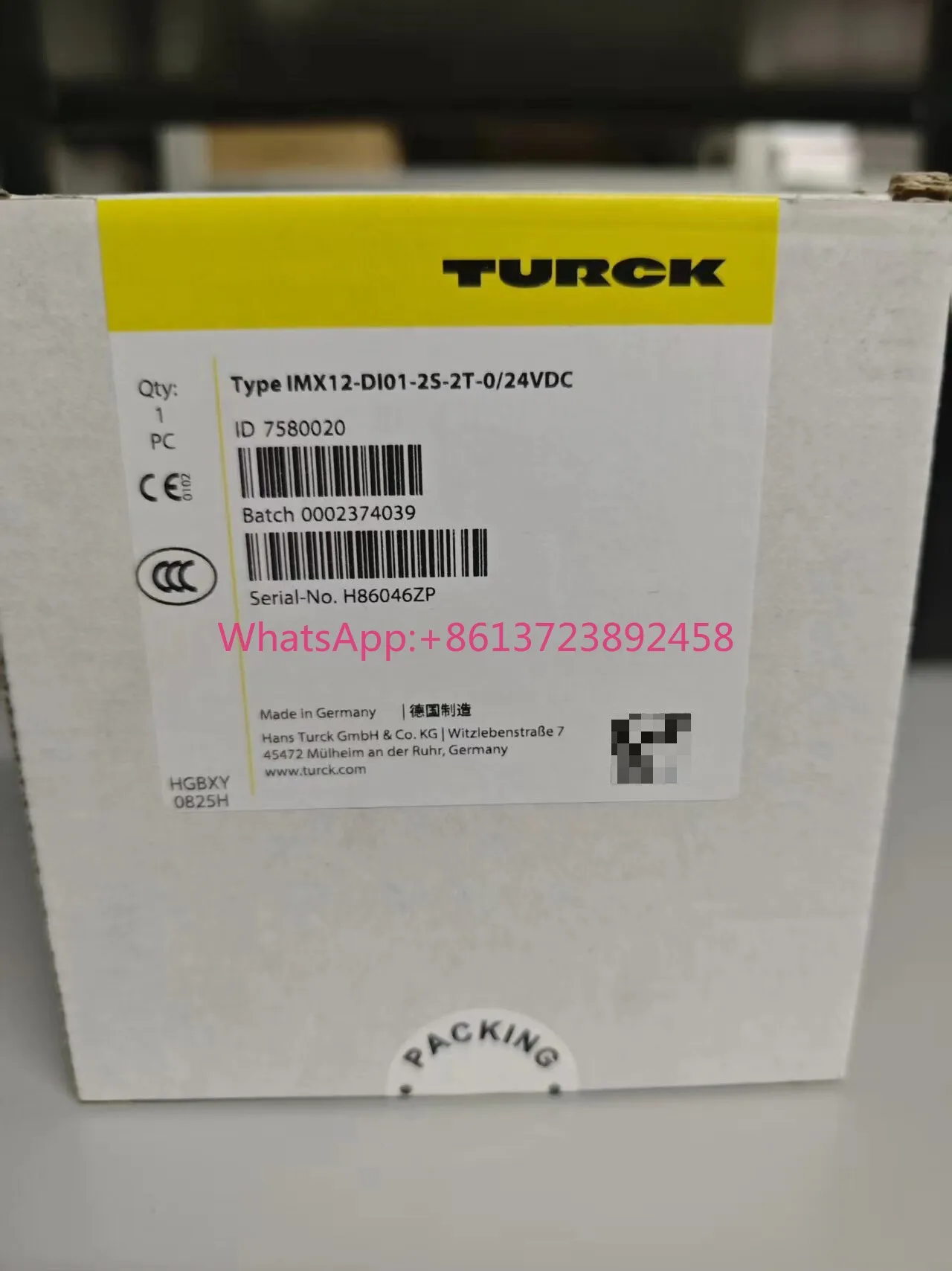 TURCK IMX12-DI01-2S-2T-0/24VDC safety barrier, high quality