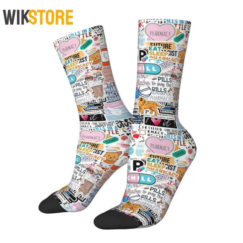 Lustige Apotheker Arzt Pflege Mitarbeiter Geschenk Socken Männer Frauen männliche medizinische Krankens ch wester Basketball Socken rutsch feste Laufsport socken