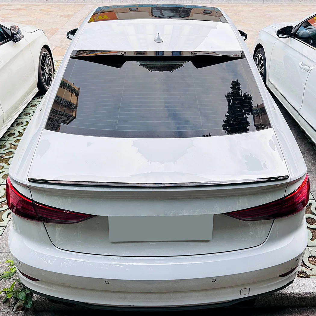 

Rear Spoiler For Audi A3 8V Sedan 2014-2020 Car Rear Wing Trunk Spoiler Decklid Lid Trim Splitter Lip Car Styling