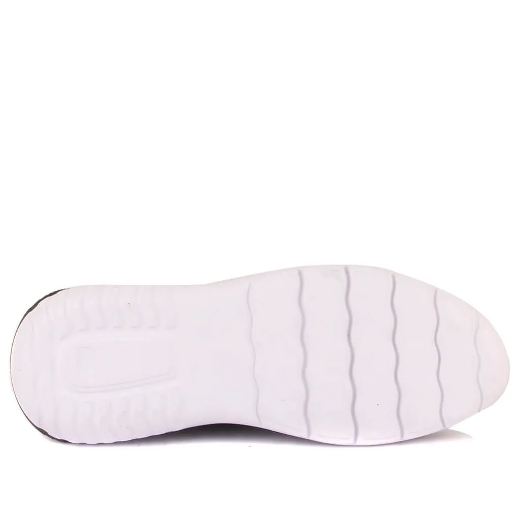 Vela Zipperless Lakers-Cáqui couro Botas Homens Chelsea