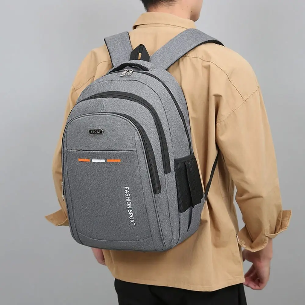 

Простой холщовый рюкзак большой емкости, студенческий рюкзак с несколькими карманами, студенческий рюкзак, сумка Оксфорд, сумка для ноутбука, мужская и женская сумка