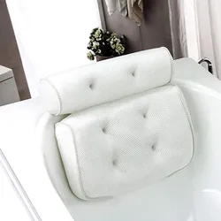 SPA Non-Slip Bath Pillow With Suction Cups Bath Tub Neck Back Support Headrest Pillows Thickened Home Cushion Accersory Jacuzzi