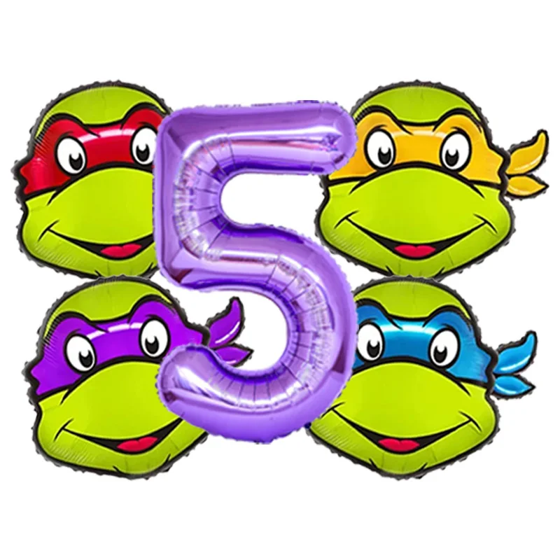 TMNT Ninja Turtles Character Inflatable Foil Balloons Boys Birthday Party Favors Theme Party Decor Supplies Globos view 6