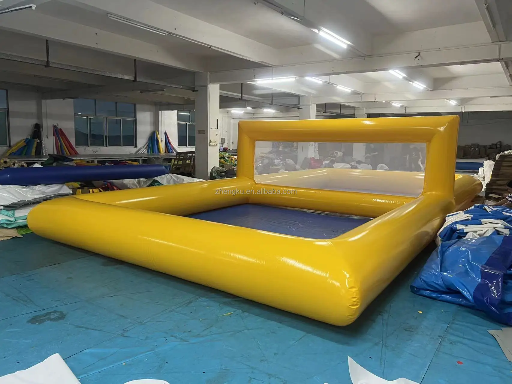 Customized Outdoor PVC Inflatable Volleyball Court Field Commercial Water Sports Pool Amusement Facilities Various Colors