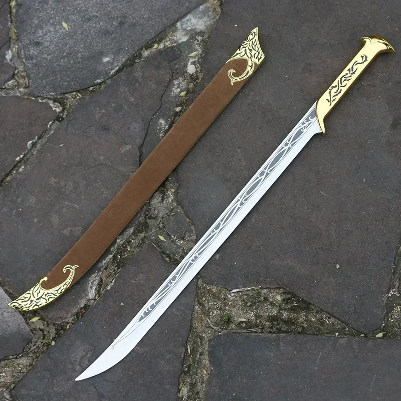 Cos Elves King Thranduil Sword movie props Stainless steel material length 71cm/85cm Perforated version home decor metal sword