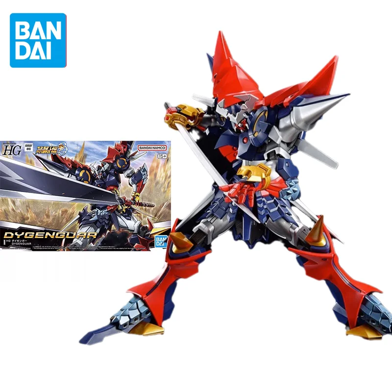 Bandai Original Super Robot Wars OG Anime HG DYGENGUAR GRUNGUST TYPE-0 Action Figure Assembly Model Toys Gifts for Children