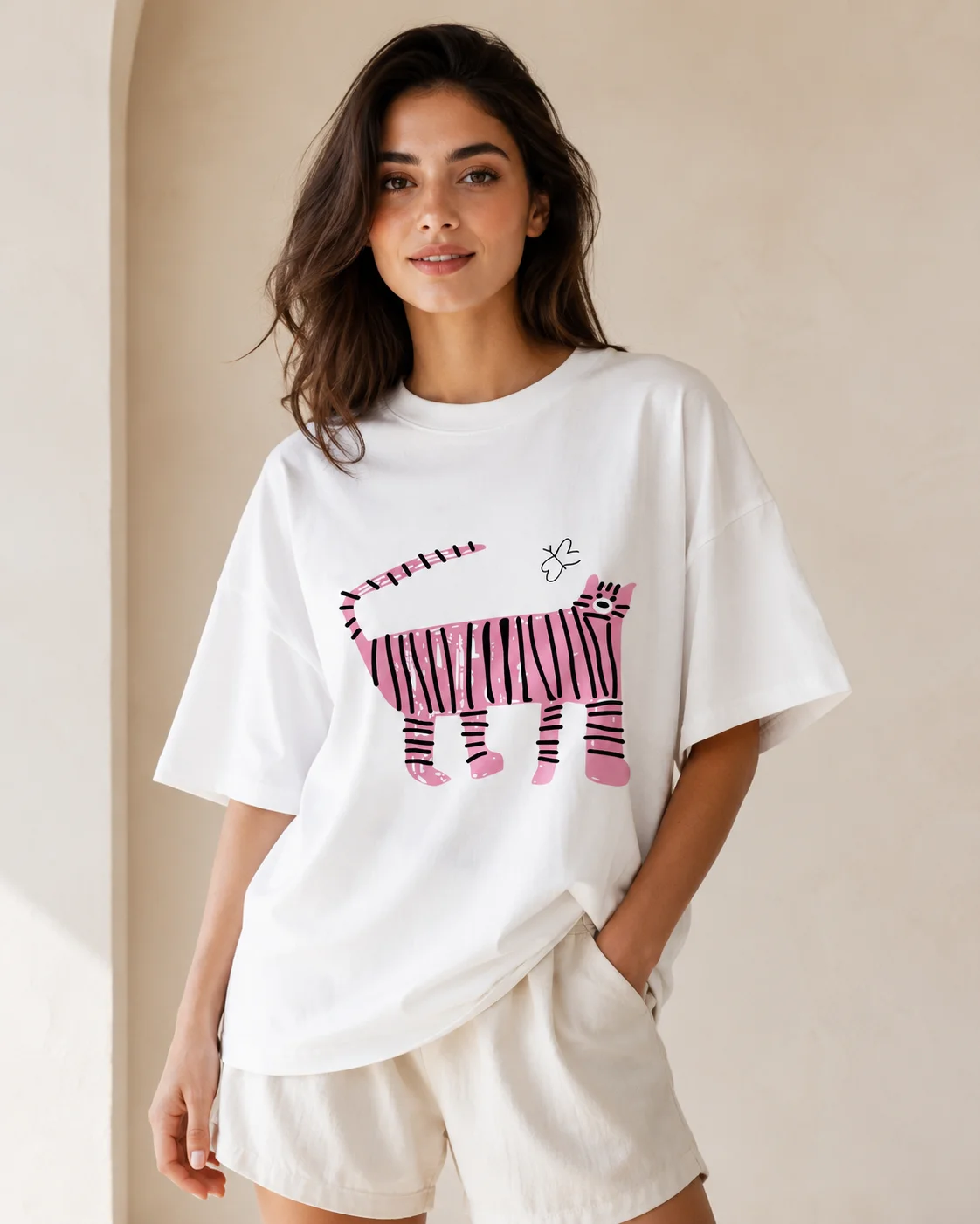 Summer Rose Clothing - Summer Cotton Rose Round Neck Women's