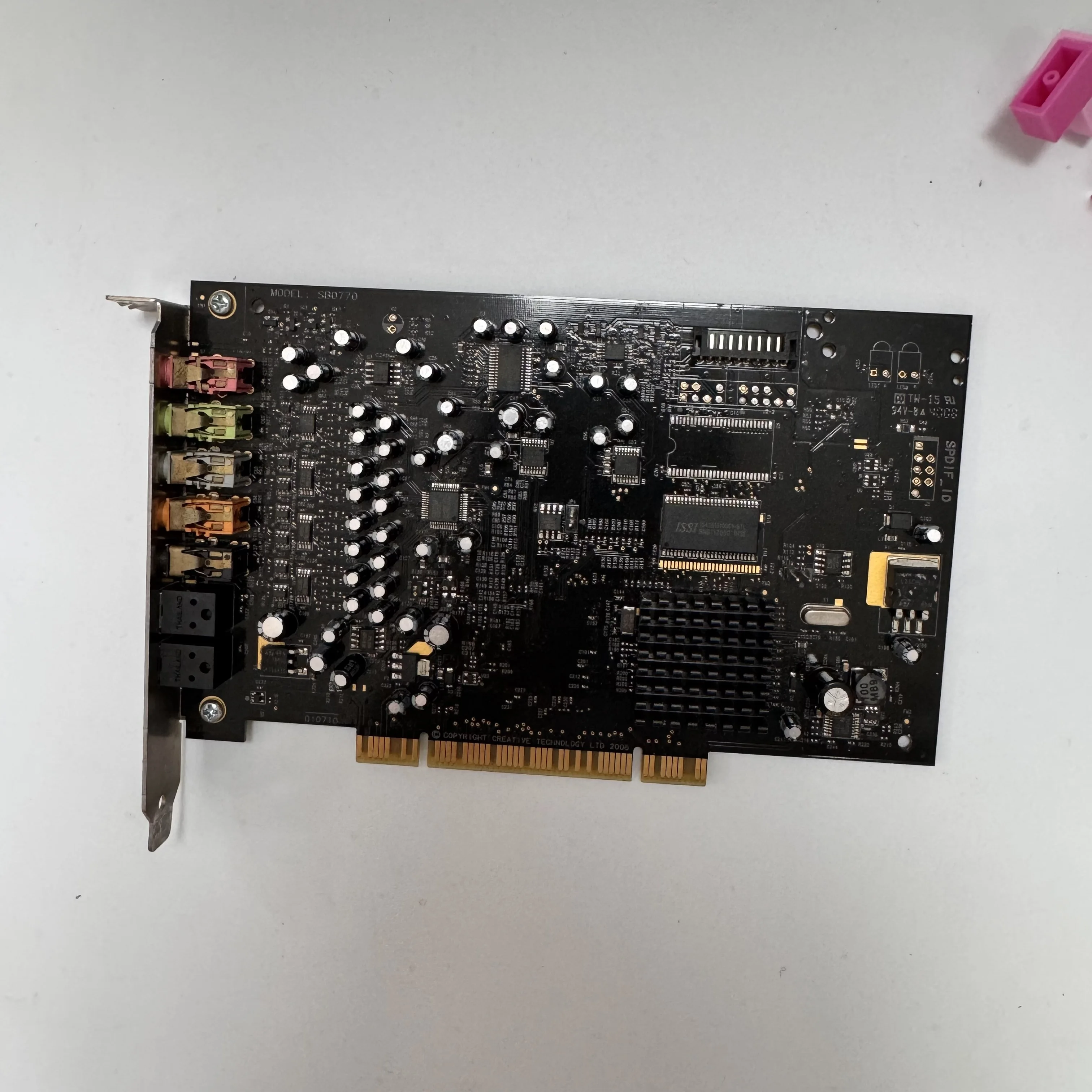 Used X-Fi Xtreme Music 7.1 channel PCI sound card,  high-end X-Fi series 7.1 surround sound 109dB fiber inputUESD