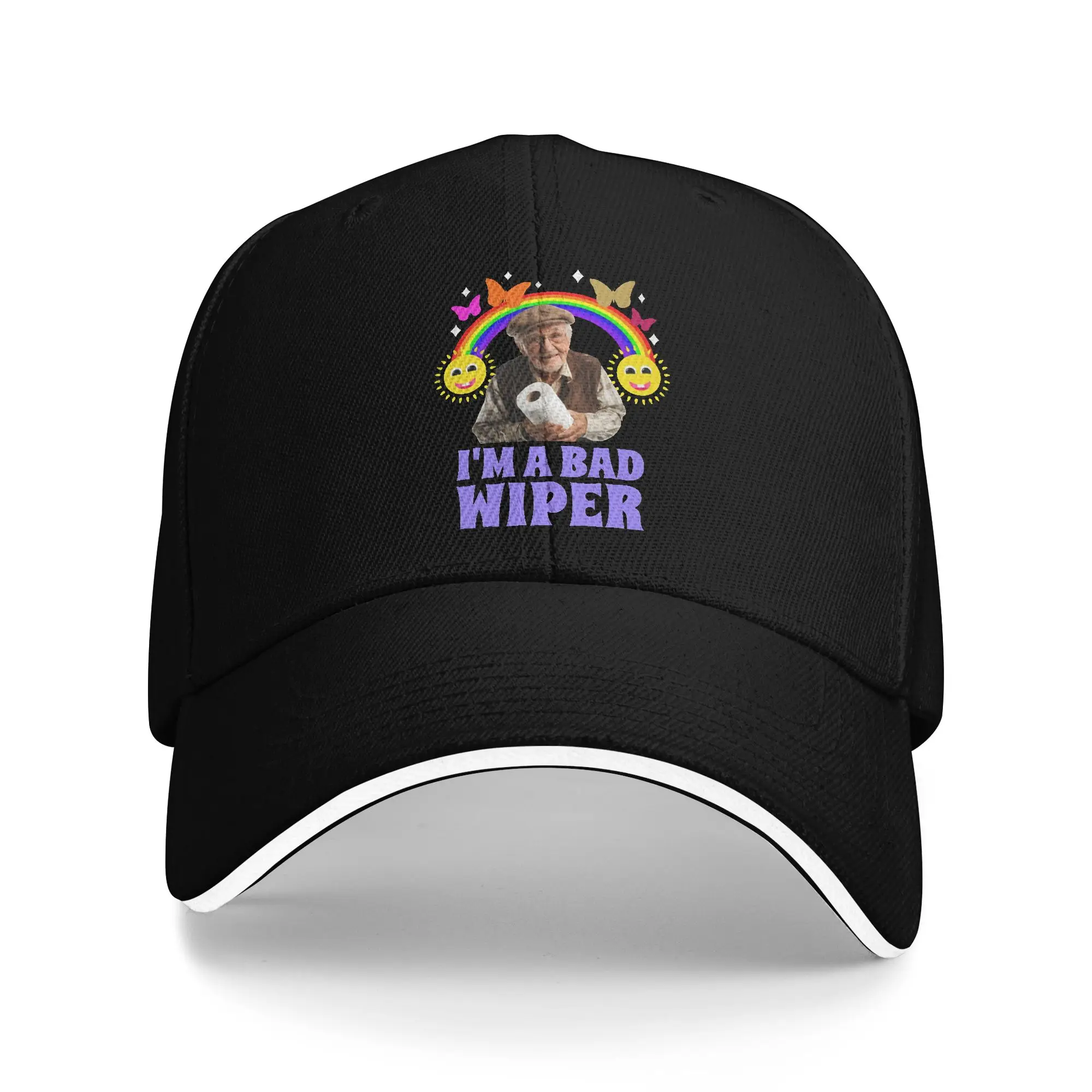 I Am A Bad Wiper Toilet Humor Embarrassing Casual Baseball Cap  Outdoor Sports Hip Hop Hats Summer Sun-Proof Baseball Caps