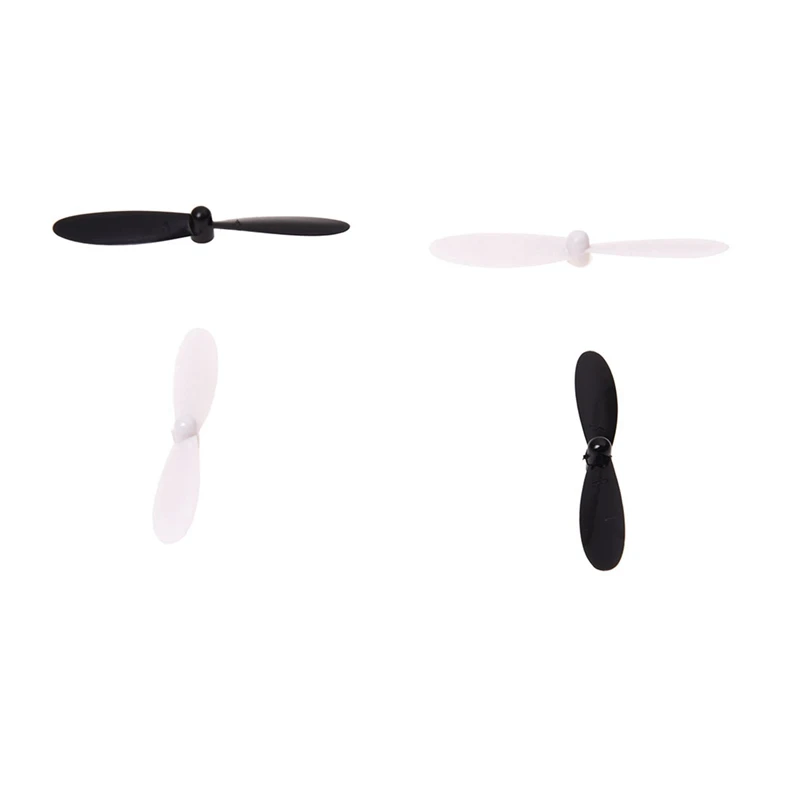 80 Piece Set Propeller Blades With Helices Protective Cover For HUBSAN X4 H107 H107C H107D Quadcopter, Black+White