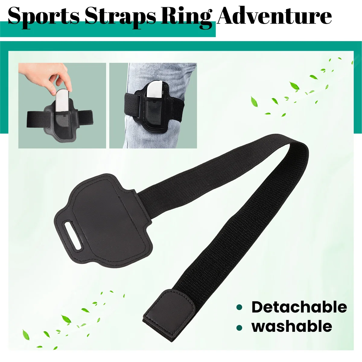 ACKOR для переключателя, ремни для ног, кольцо, подходит для ног, регулируемые эластичные спортивные ремни, кольцо Adventure для Nintendo Switch