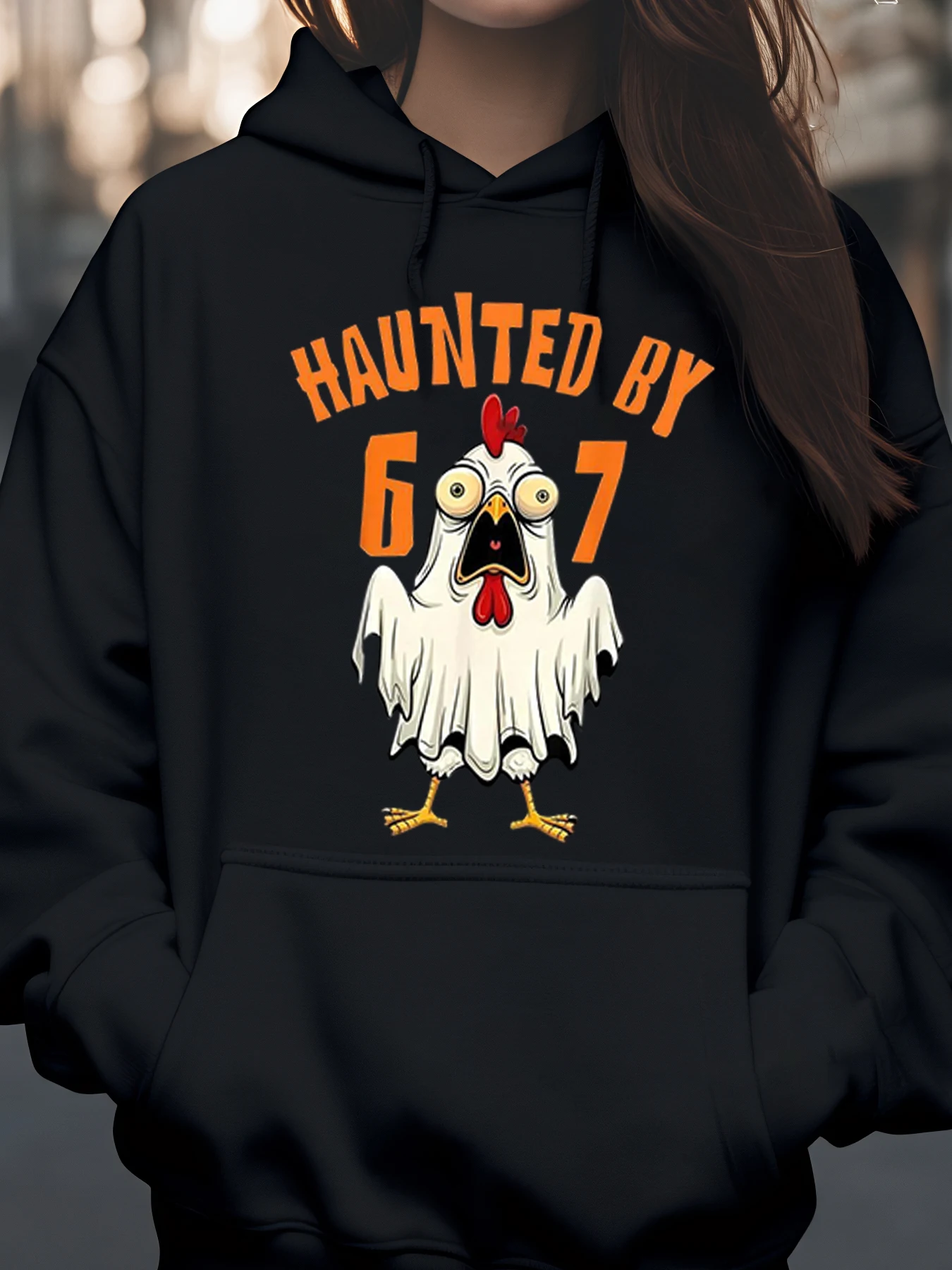 

Куриный призрак с привидениями 67 на Хэллоуин, костюм с капюшоном, праздничная одежда для женщин