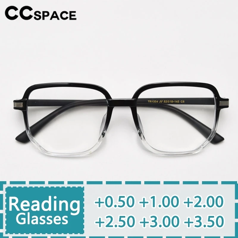 

Polygon TR90 Resin Reading Glasses Men Women Fashion Ultralight Optical Presbyopic Eyeglass Custom Diopter+50~+600 #302025