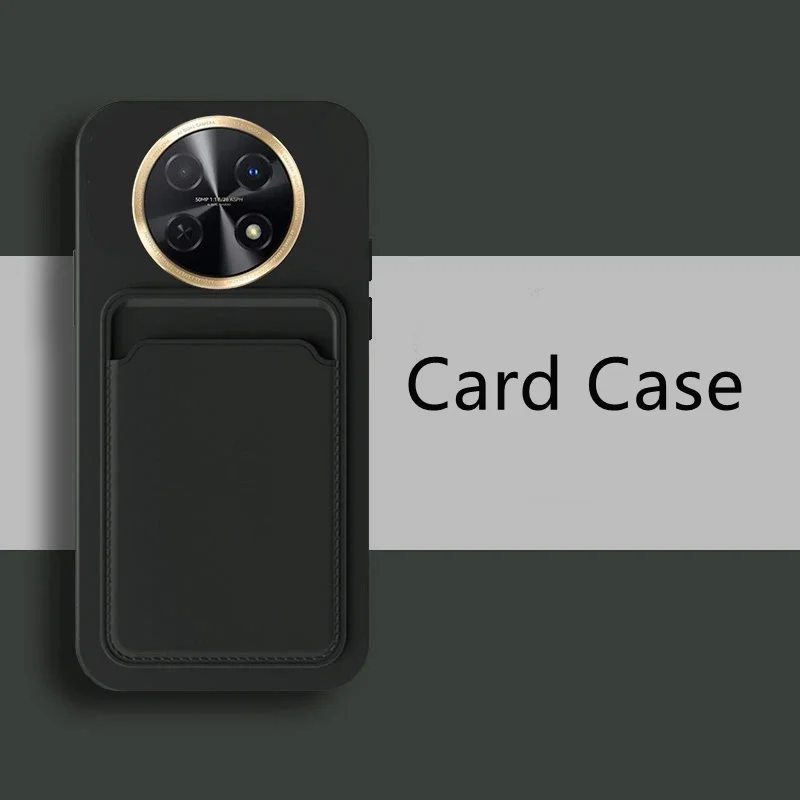 Skinlee For Huawei Nova 14i Cover Insertable Card Bag Silicone Shockproof Cover For Huawei Nova 14i Back Casing