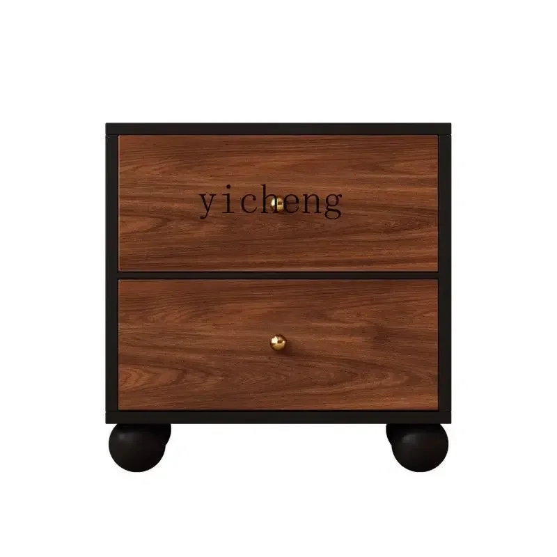 u3 Simple Storage Cabinet Bedside Table Solid Wood Small Cabinet Small Apartment Home Bedroom Small Size