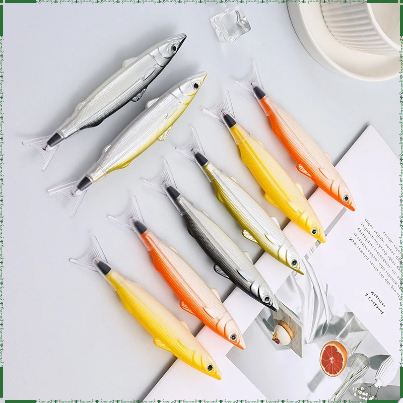 Ball Point Pen Office Funny Salted Fish Modeling Ballpoint Pen Black Oil Simulation Fish Xianyu Ocean Series Student Supplies