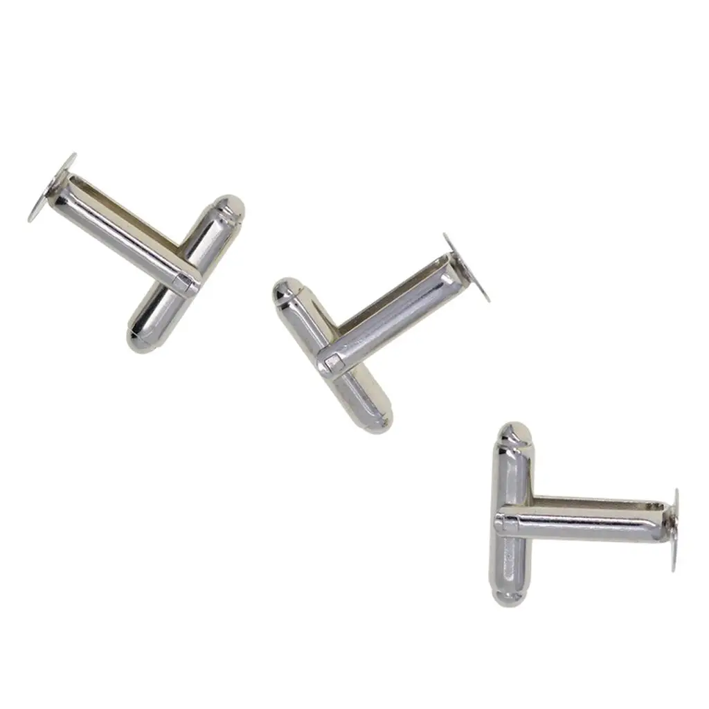 8mm Brass Cuff Link Silver Custom Findings for DIY Men’s Jewelry Gift Making