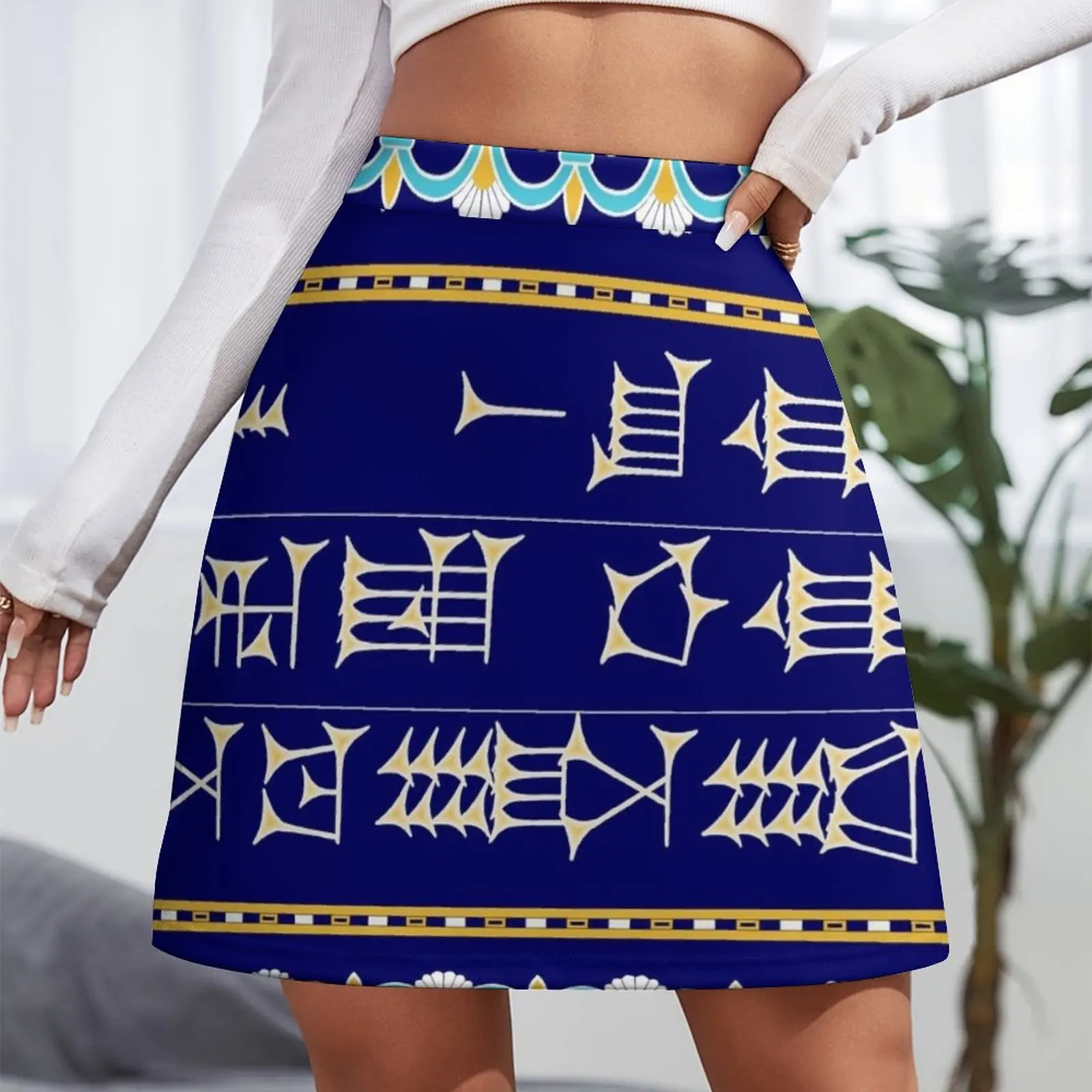 Babylonian Greeting (to a man), colour Mini Skirt short skirts for women fashion Female clothing Mini Skirt