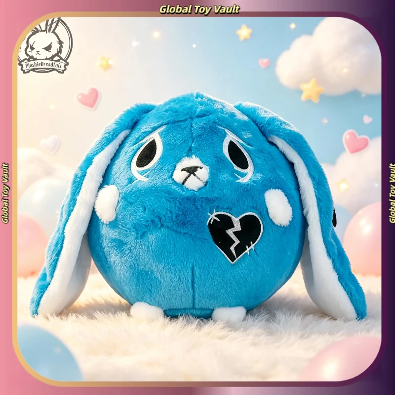 Plushie Dreadfuls Depression Rabbit Plush Toy Blue Broken Heart Soft Stuffed Stress Relief Anxiety Comfort Companion Doll Gift