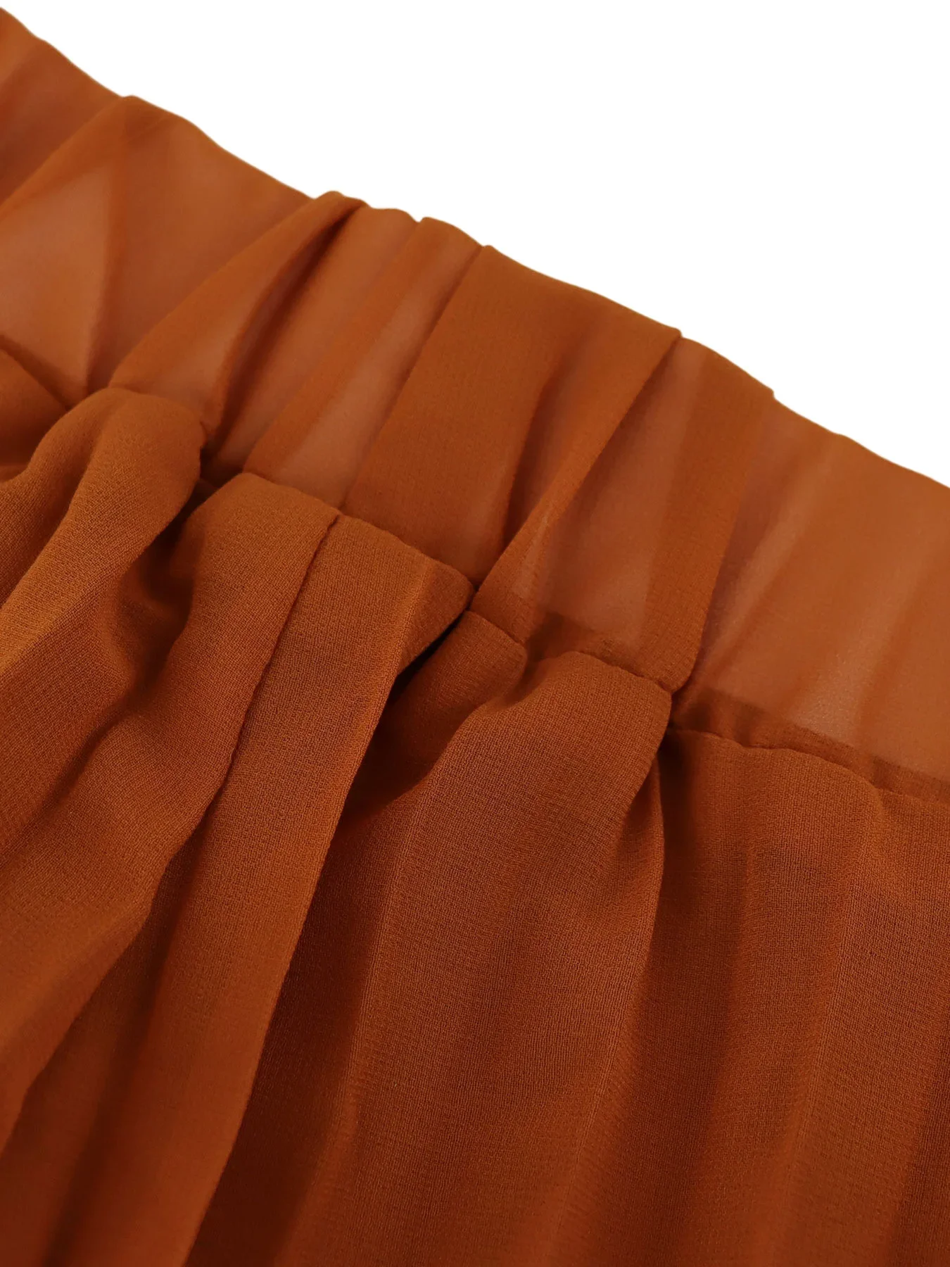 Summer Vacation Loose Fit Lightweight Elegant Dra Long Pants Pleated Wide Leg Pants High Waist Flowy Drapey Casual Trousers