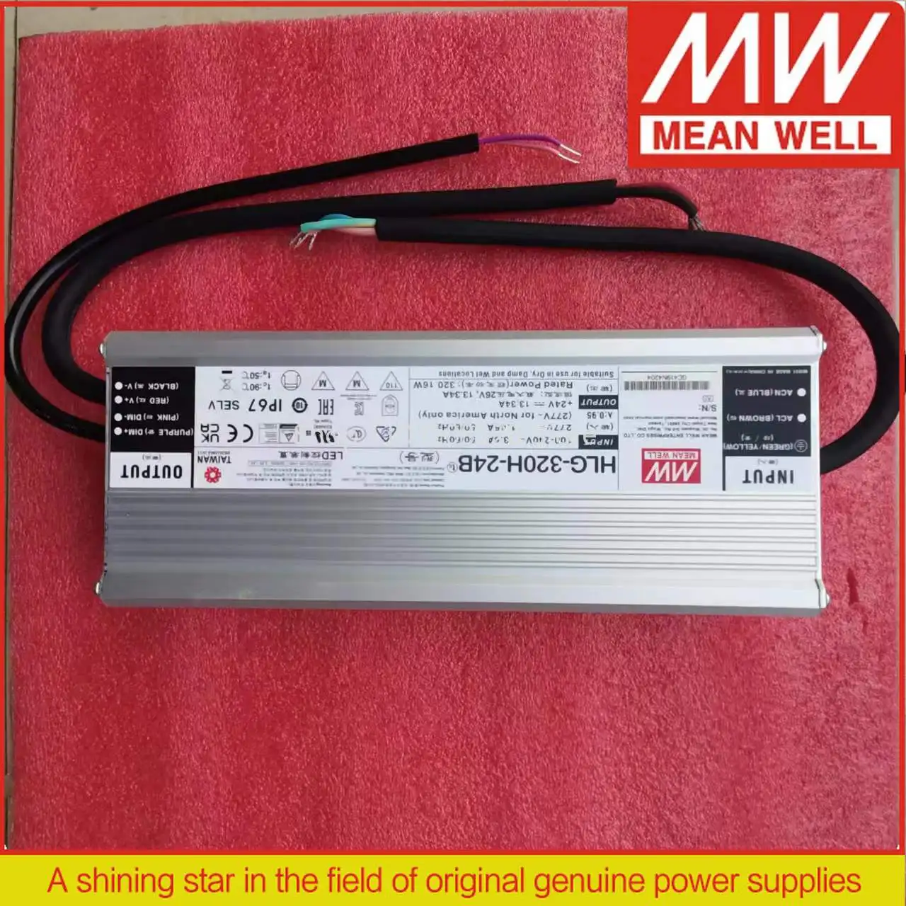 

Светодиодный источник питания MEAN WELL с затемнением HLG-320H-12B HLG-320H-15B HLG-320H-20B HLG-320H-24B HLG-320H-30B HLG-320H-36B HLG-320H-42B