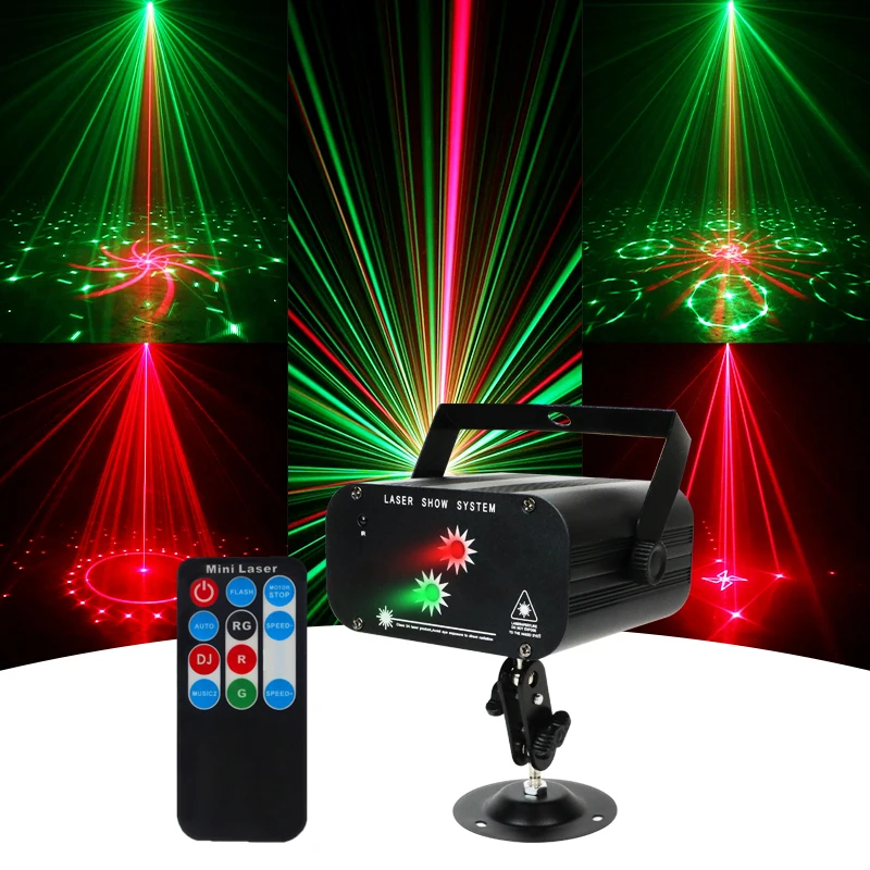 YSH 48パターンレーザーストロボライト モダン2ジョルディスコDJステージKTVプロジェクター カラフルエフェクト イースター クリスマス 新年用