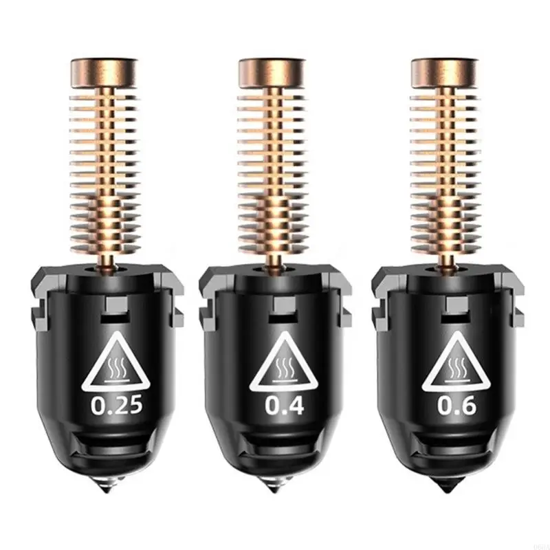 

Nozzle For 3D Printers 3 Size 0.25Mm 0.4Mm 0.6Mm High Flowed And Quick Changing Mechanism Nozzles