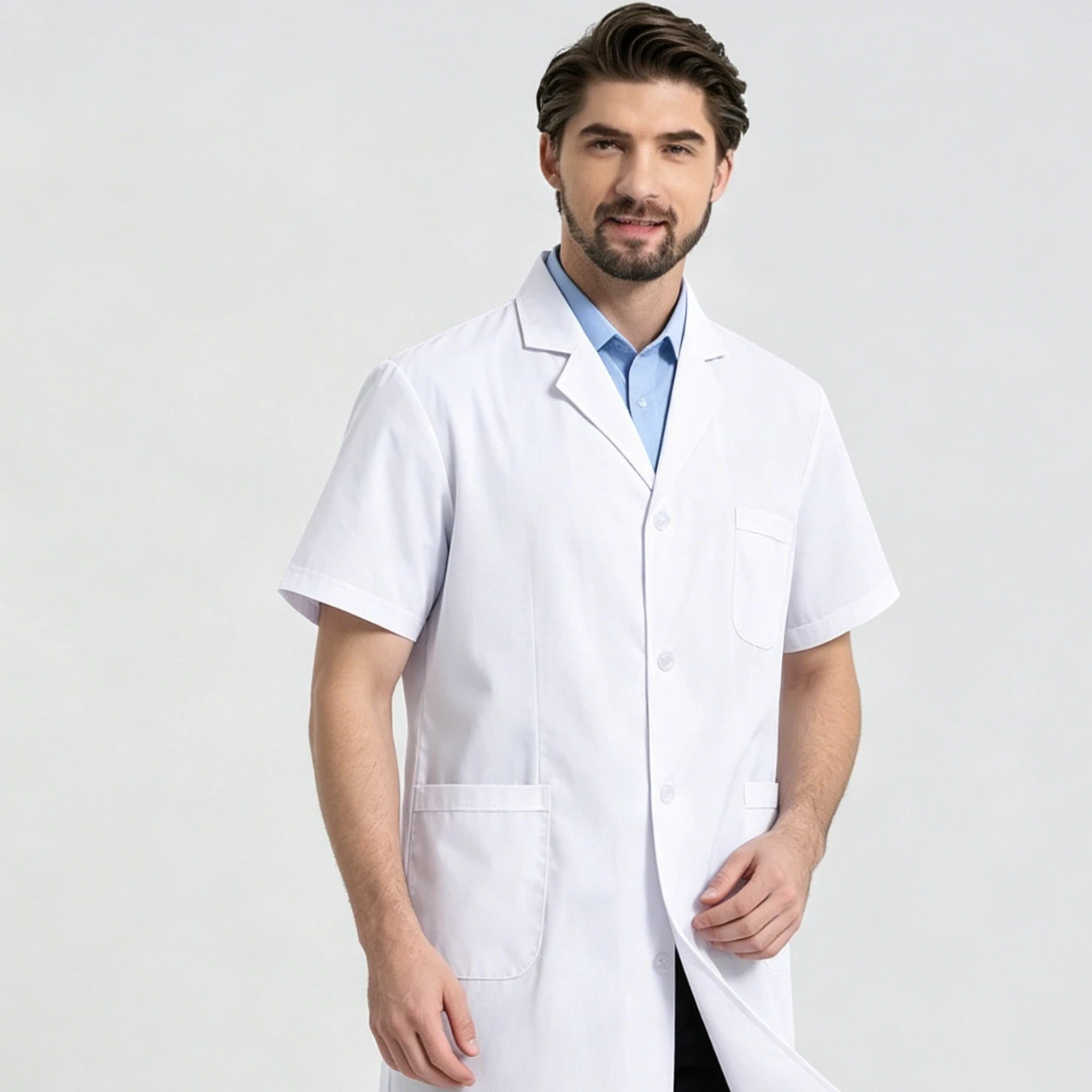 Lab Coat Doctor Nurse Uniform For College Students Beauty Salon Workwear