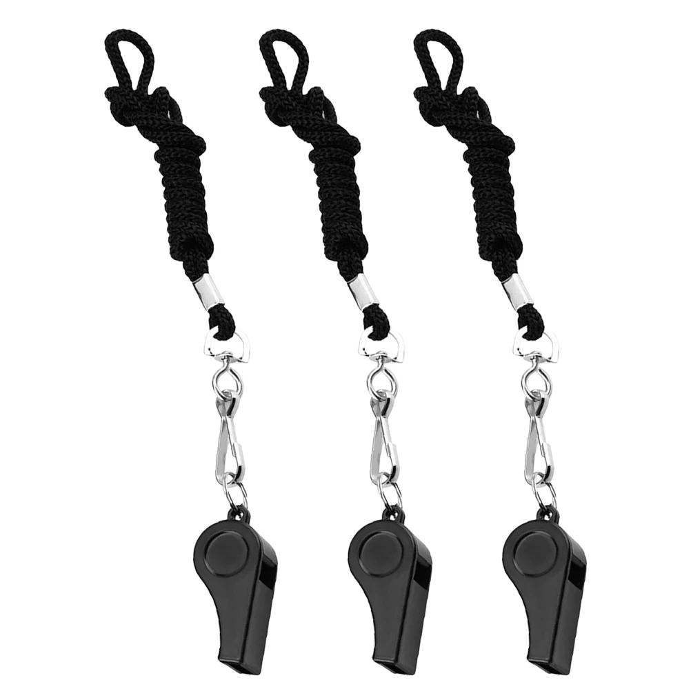 

3 PCS Referee Whistle Lanyard Lifeguard with Basketball Football Abs Child Bulk Whistles