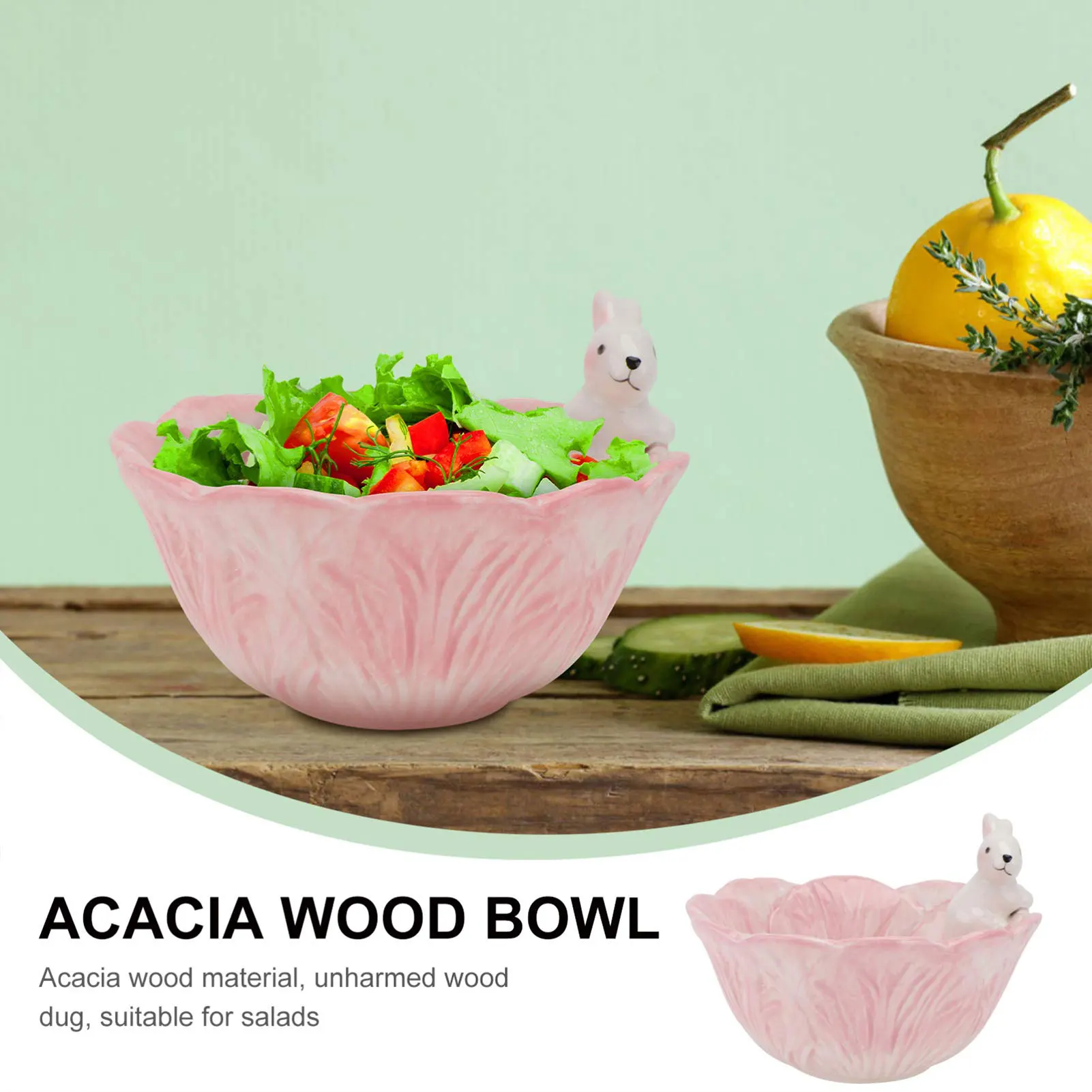 Cute Dish Bowls for Cats & Bunny Bright Colored Lovely Shape Bowls for Bird Ferrets Rabbits Cats